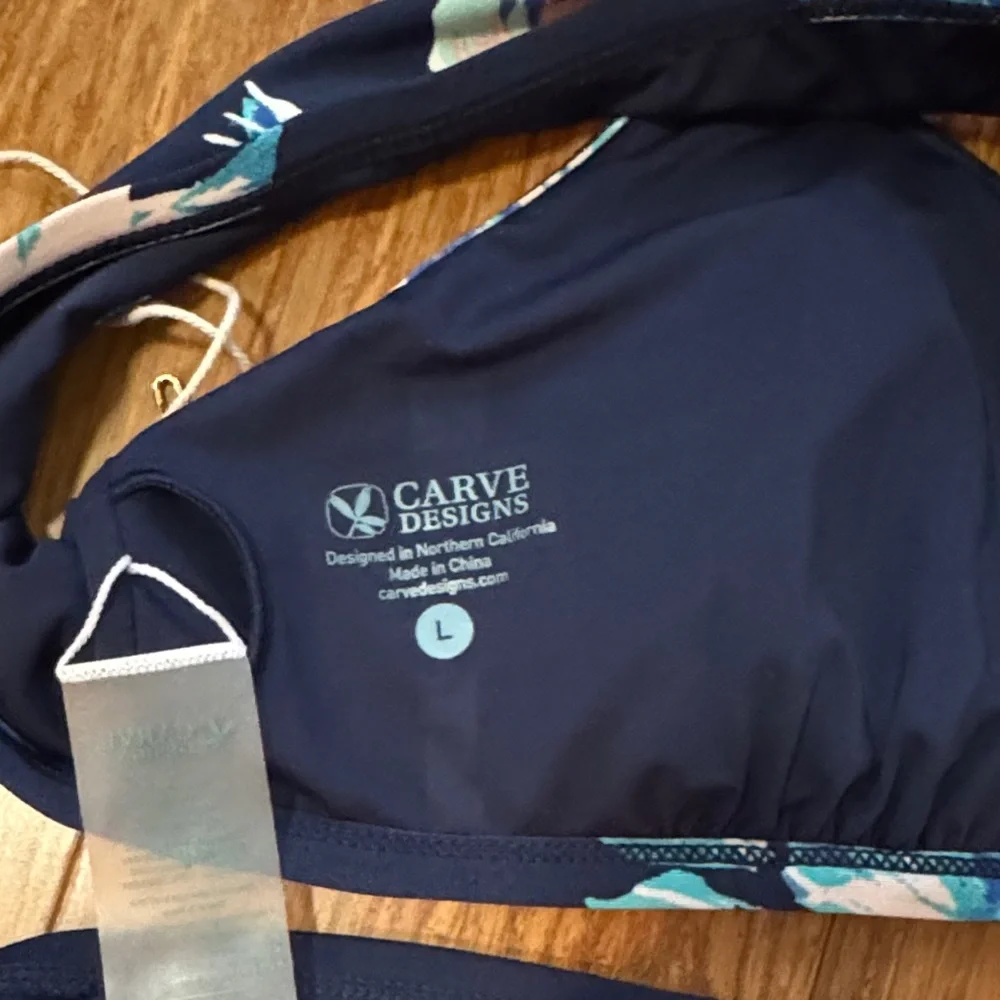 Carve Designs Blue Floral Bikini - Picture 4 of 4